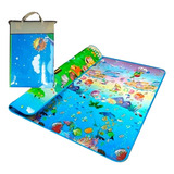 Alfombra Infantil Antigolpe Bebe 200x180cm  Camping Oferta!