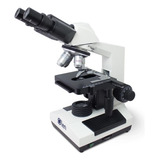 Microscópio Biológico Binocular Acromático Luz Led 1600x