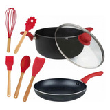 Kit 7 Peças Com Panela Frigideira E Utensílios De Cozinha Ve