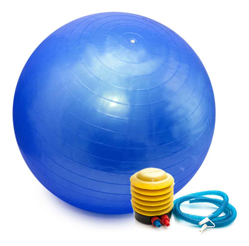 Bola Pilates Yoga Fitness 75 Cm C/ Bomba Abdominal Ginastica