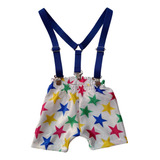 Roupa Infantil Bloquinho De Carnaval Kit Suspensório Folia