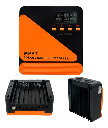 Controlador De Carga Painel Solar Mppt 20a Joyfox Usb Lcd 12/24v