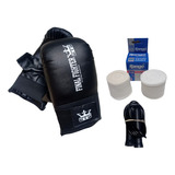 Combo Kit Guantin Boxeo Vendas Soga Para Saltar  Kick Boxing