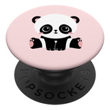 Bonito Kawaii Bebe Panda Rosa Claro Pop Socket Love Animals