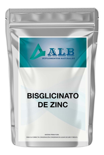 Bisglicinato De Zinc Quelado Puro 5 Gr Alb