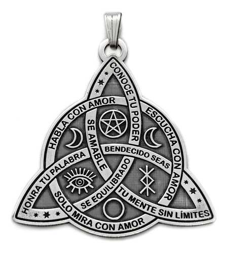 Dije Wicca Nudo Buena Bruja Plata 925 Amuleto (dv164)