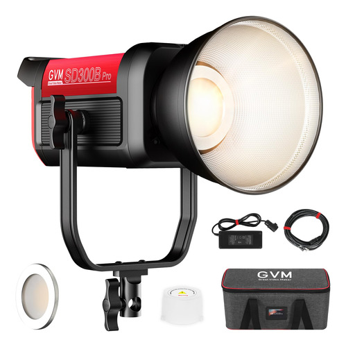 Gvm Fotografia Iluminacion 300w Luces De Estudio Bicolor Con