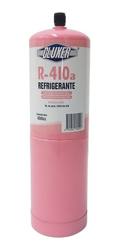 Gas Refrigerante R-410a 650gr Modelo: Cxr410a-650 Cluxer