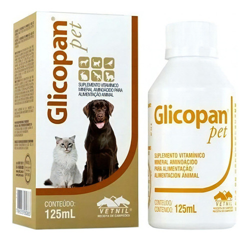 Glicopan Pet Suplemento Perros Y Gatos 125ml Gotas