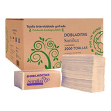 2000 Toallas Interdobladas Sanilux Bio Natural Tipo Sanitas