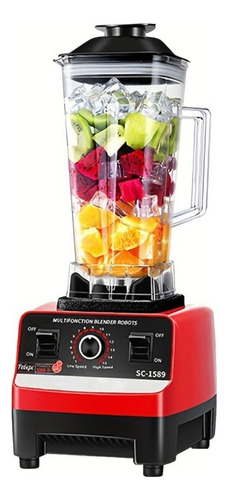 Licuadora Professional Blender 2 En 1 Con Vaso De Plástico