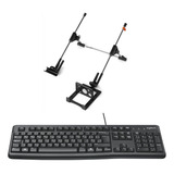 Suporte Notebook Ergonomico + Teclado Usb Logitech K120