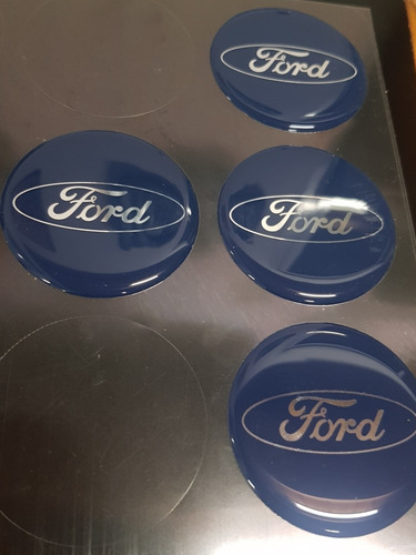 X4 Logos Calcos Stickers Domes Resina Ford 55mm
