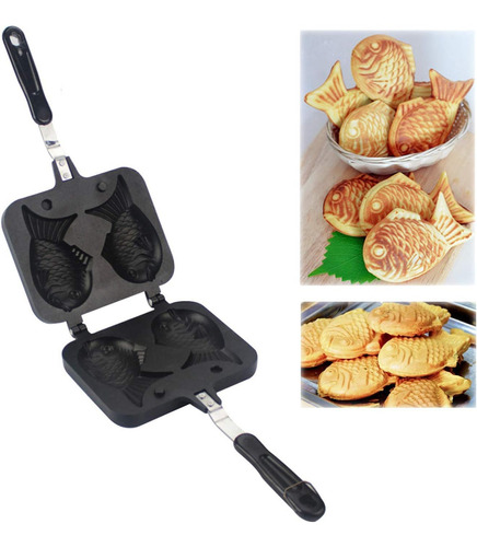 Taiyaki Forma De Pez Molde Para Pasteles Waffle Cake Maker P