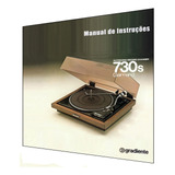 Manual Do Toca-discos Gradiente 730s (à Cores)