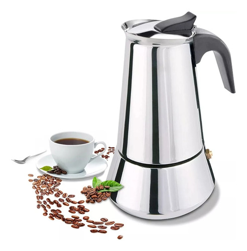 Cafetera Italiana Espresso De 6 Tazas 300ml Acero Inoxidable