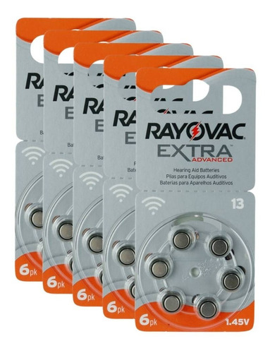 Kit 30 Pilas Para Audifono Rayovac Pr13 (30 Pilas)