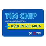 Tim Mix 10: 2 Tim Chip+8 Tim Chip Top (com R$10 Em Recarga)