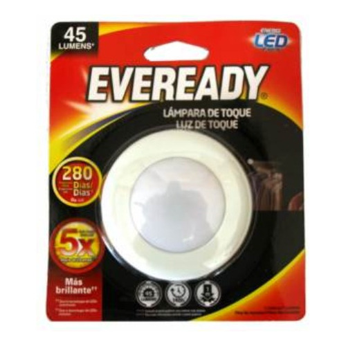 Lampara Luz Led Eveready 1 Toque Pared/closet 45 Lumens