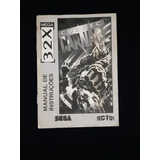 Manual Cosmic Carnage Sega 32x Mega Drive Faço R$50