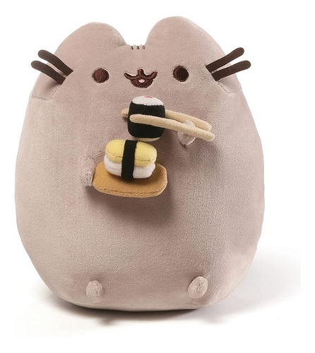 Peluche Gato Pusheen De Felpa Con Sushi Snack 25cm Gris Gund