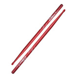 Baquetas Palillos Zildjian 5b Punta De Nylon americano Rojos