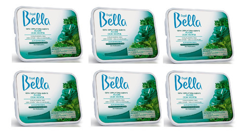 Depil Bella Cera Depilatória Algas 1kg Kit 6uni