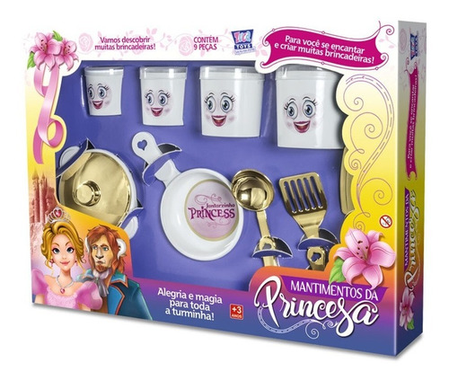 Brinquedo Porta Mantimento Da Princesa Cozinha Infantil