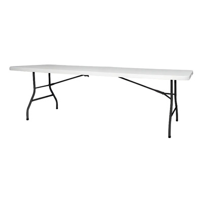 Mesa Plegable 2.44m Tipo Portafolio Plástico Blanco Newstorm | Envío gratis