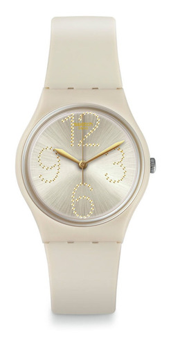 Reloj Swatch Sheerchic De Silicona Beige Para Mujer Ss