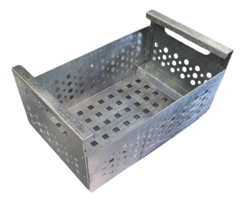 Caja Organizadora Apilable Cajon Metalico Canasto Industrial