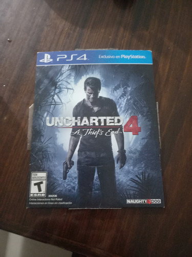 Juego Ps4 Uncharted 4 Disco