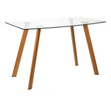 Juego Comedor Mesa Nordica Ferra 1,60 Haya + 6 Sillas Tulip