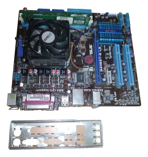 Placa Madre Asus Socket Am3  / Cpu  /  2  Gb Ddr3 / Cooler 