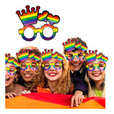 6 Lentes Arcoíris Lgbt Antifaz Fiesta Orgullo Pride Marcha 