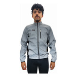 Chaqueta 100% Reflectiva Rompevientos Impermeable Ciclista