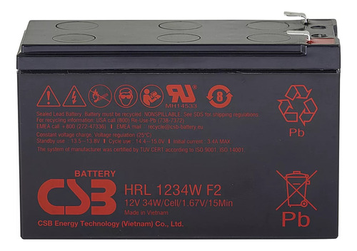 Bateria 12v 9ah No Break Apc Sms Com Garantia