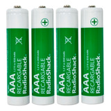 Baterías Recargables Aaa 4 Pack Radioshack