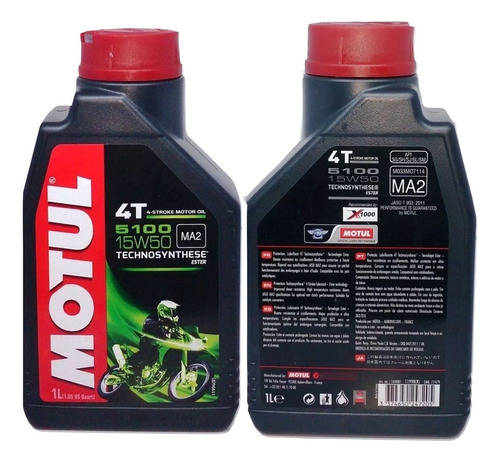 Aceite Motul 5100 15w50 Semisintetico En Fas Motos