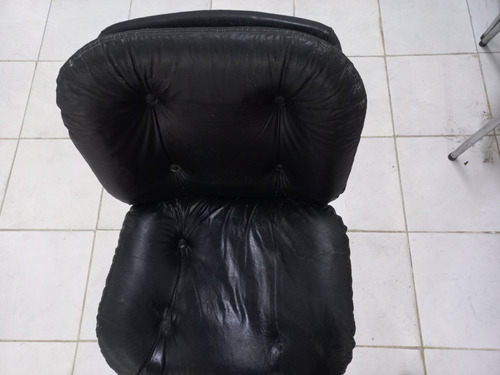 Sillon Escritorio C/ Ruedas Giratorio En Ecocuero 