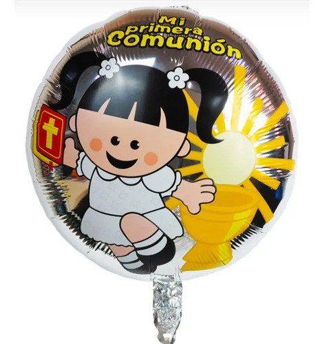 10 Globos Primera Comunion Redondo 45cm Niño Y Niña