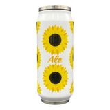 Termo Girasol Personalizado Acero Inox