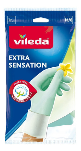 Vileda Extra Sensation Guantes De Látex Limpieza Finos Local