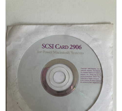 Scsi Card 2906 Para Power Macintosh De 1999