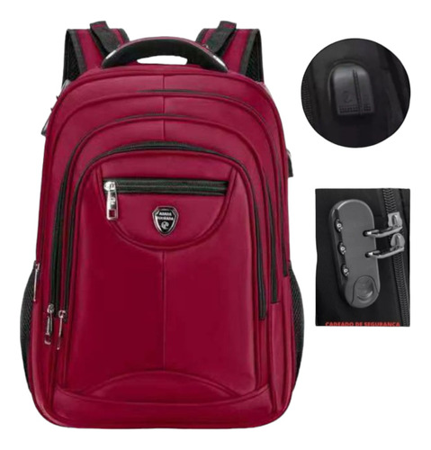 Mochila Masculina Grande Reforçada Notebook Impermeável 50l 