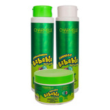 1 Kit Shampoo Capilar Babablu Com 4 Itens Maça Verde