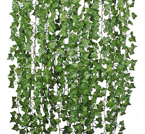 Tira Planta Artificial Enrredadera 2.1m Decoración Pack 12 T