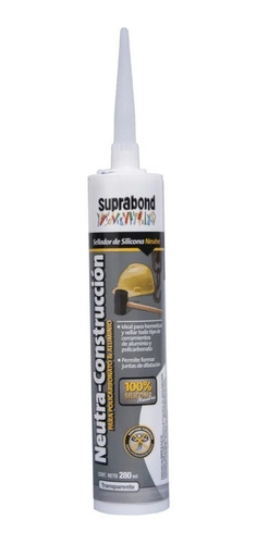 Sellador Silicona Neutra Construccion 280ml Suprabond