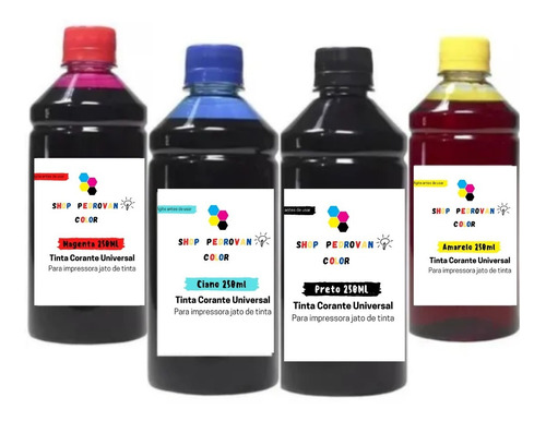 Refil 1 Litros Tinta Compatível Epson L375 L395 L3150 L3110.