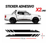 Sticker Adhesivo Bandas Laterales Nissan Np300 Toyota Dmax